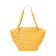 Louis Vuitton Vintage Pre-owned Laeder axelremsvskor Yellow, Dam