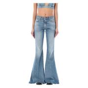 Haikure Salina Blue Flared Jeans Blue, Dam