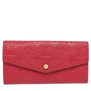 Louis Vuitton Vintage Pre-owned Laeder plnbcker Red, Dam