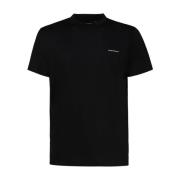Emporio Armani Logo Print Bomull T-shirt Black, Herr
