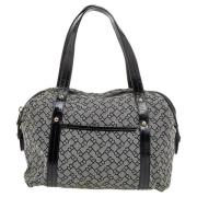 Bally Pre-owned Pre-owned Canvas axelremsvskor Gray, Dam