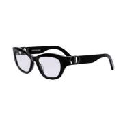 Dior Stiliga Glasögon för Modeentusiaster Black, Unisex
