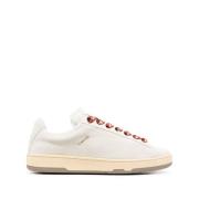 Lanvin Vita Låga Lädersneakers White, Herr