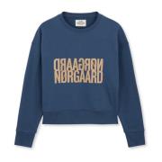 Mads Nørgaard Mjuk och stilren sweatshirt Blue, Dam