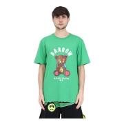 Barrow Grön Logo Print T-shirt Green, Herr