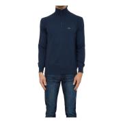 La Martina Herr Tricot Halv Zip Blå Blue, Herr