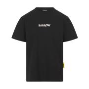 Barrow Svart Bomull T-shirt med Logotryck Black, Herr