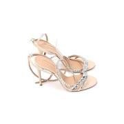 Aquazzura Pre-owned Pre-owned Mocka sandaler White, Dam