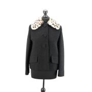 Miu Miu Pre-owned Pre-owned Silke ytterklder Black, Dam