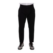 Dolce & Gabbana Black Cotton Stretch Chinos Trouser Jeans Black, Herr