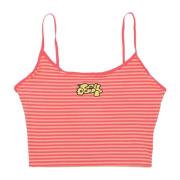 Obey Sleeveless Tops Pink, Dam