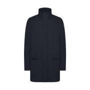 RRD Klassisk lång trenchcoat vinterkappa Blue, Herr