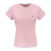 Ralph Lauren Rosa Sand Jersey T-Shirt Uppgradering - Bekväm och Stilfu...