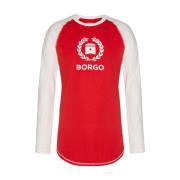 Borgo Siracusa Longlap Röd T-shirt Red, Herr