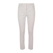 Brunello Cucinelli Skinny Fit Vita Jeans White, Dam