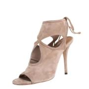 Aquazzura Pre-owned Pre-owned Mocka sandaler Beige, Dam