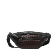 Bottega Veneta Vintage Pre-owned Laeder crossbodyvskor Black, Dam