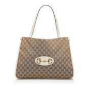 Gucci Vintage Pre-owned Laeder totevskor Brown, Dam