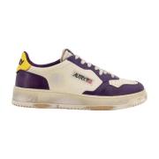 Autry Lila Sneakers med Läderpatch Purple, Herr