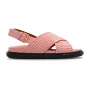 Marni Fussbett sandaler Pink, Dam