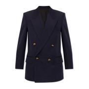 Bottega Veneta Dubbelknäppt blazer Blue, Dam