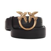 Pinko Leather belt Black, Dam