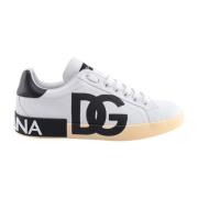 Dolce & Gabbana Vita Läder Sneakers White, Herr
