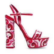 Dolce & Gabbana Platåsandaler Pink, Dam
