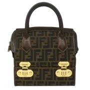 Fendi Vintage Pre-owned Canvas fendi-vskor Brown, Dam