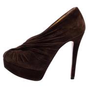 Christian Louboutin Pre-owned Pre-owned Mocka stvlar Brown, Dam