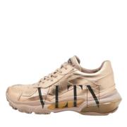 Valentino Vintage Pre-owned Laeder sneakers Yellow, Dam