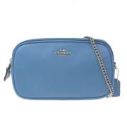 Coach Pre-owned Pre-owned Läder axelremsvskor Blue, Dam