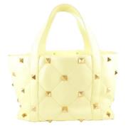 Valentino Vintage Pre-owned Läder totevskor Yellow, Dam