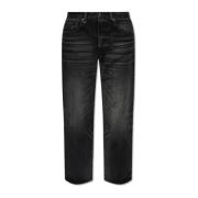 R13 Jeans med vintageeffekt Black, Dam