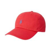 Polo Ralph Lauren Sport Cap Hat Red, Dam