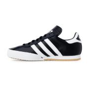 Adidas Tryckta Lädersneakers med Gummisula Black, Dam