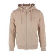 Sun68 Beige Hoodie med Dragkedja Beige, Herr