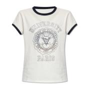 Zadig & Voltaire Walk T-shirt med kristaller White, Dam