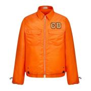 Dior Blå Jacka med Logodetalj Orange, Herr