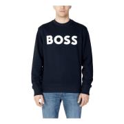 Hugo Boss Blå Långärmad Sweatshirt Blue, Herr