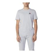 le coq sportif Grå Marl Bomull T-shirt Gray, Herr