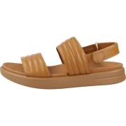 Geox Beqvama platta sandaler för kvinnor Brown, Dam