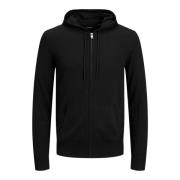 Jack & Jones Svart herrhoodie Black, Herr