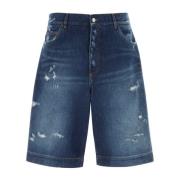 Dolce & Gabbana Denim Bermuda Shorts Blue, Herr