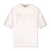 Lanvin T-shirt med logotyp Pink, Herr