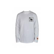 Heron Preston Vit Bomullslångärmad T-shirt med Grafiskt Tryck White, H...