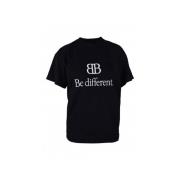 Balenciaga Svart BB Logo T-shirt Black, Dam