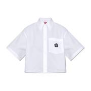 Kenzo Skjorta med logotyp White, Dam