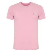 Ralph Lauren Herr Polo T-shirts i Rosa Pink, Herr