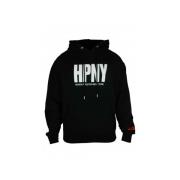 Heron Preston Svart bomullshuvtröja med HPNY-logotyp Black, Herr